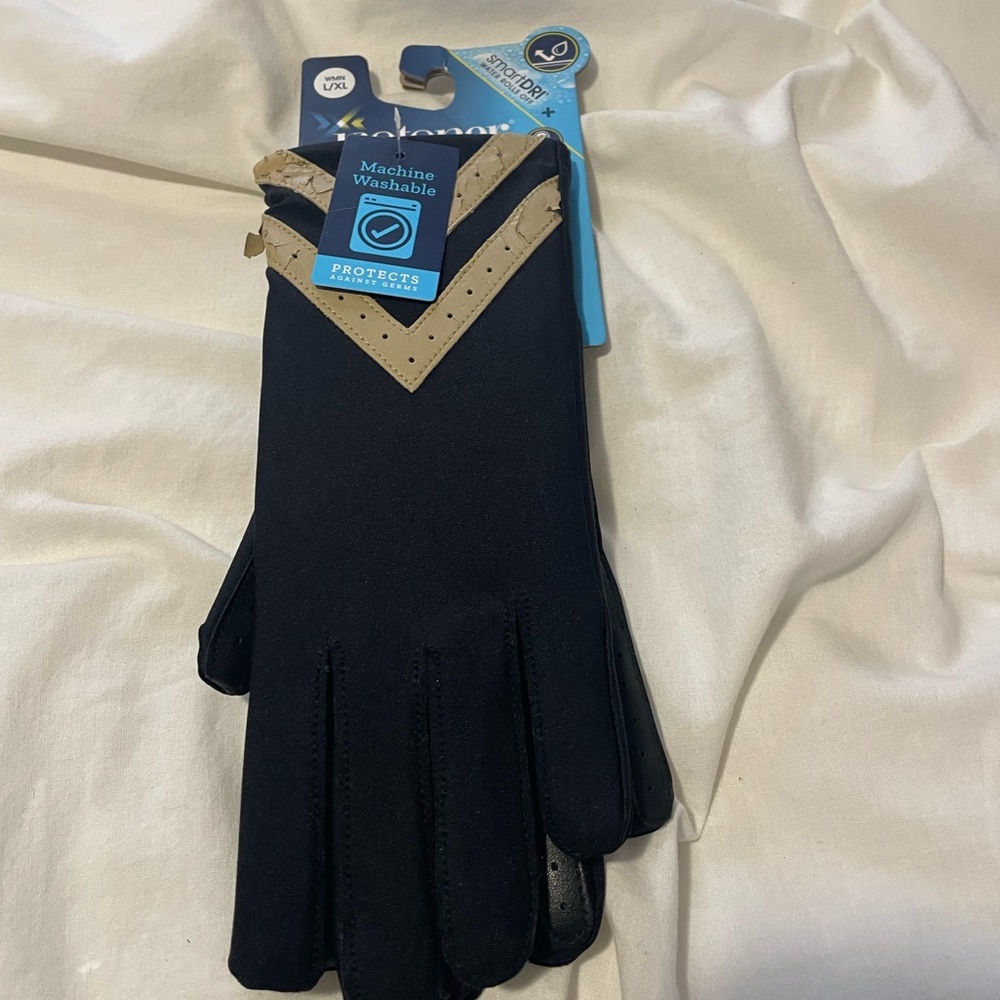 ISOTONER SMARTDRI SMARTOUCH GLOVES SIZE L/XL black